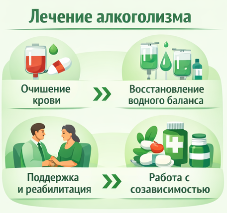 лечение алкоголизма в Дальнегорске этапы